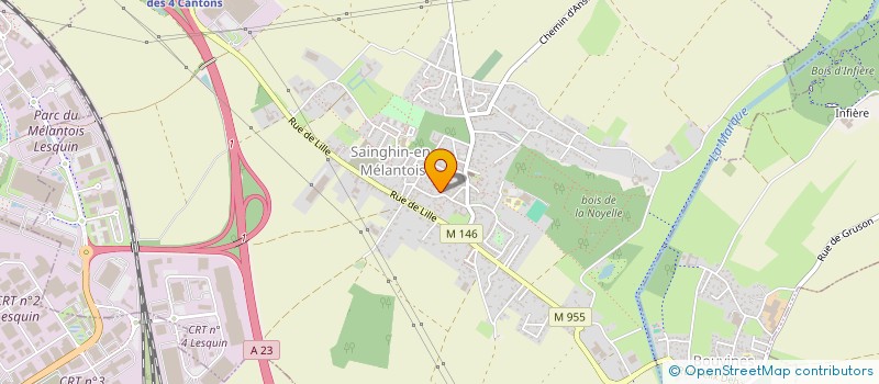 localisation de l'entreprise MON CABINET GESTION  AVELIN