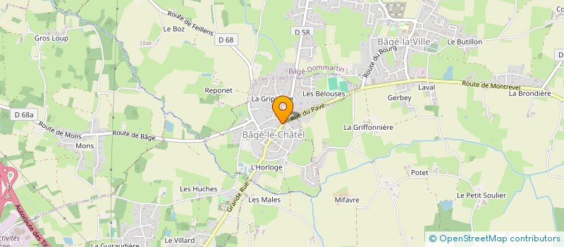 localisation de l'entreprise MON CAFE  BAGE-LE-CHATEL