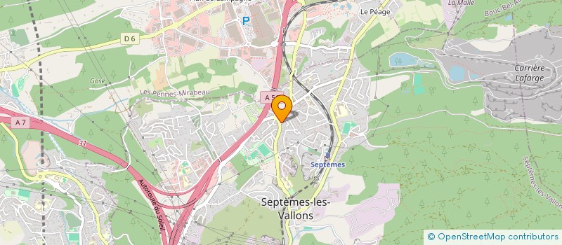 localisation de l'entreprise MON CENTRE REFERENCE à SEPTEMES-LES-VALLONS