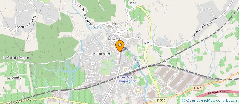 localisation de l'entreprise MON CHAUFFEUR PRIVE 83  LES ARCS