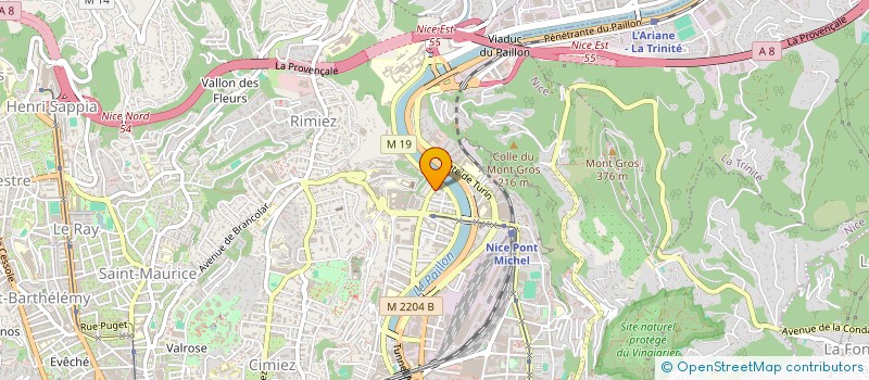 localisation de l'entreprise MON-CHAUFFEUR-PRIVE.COM à NICE