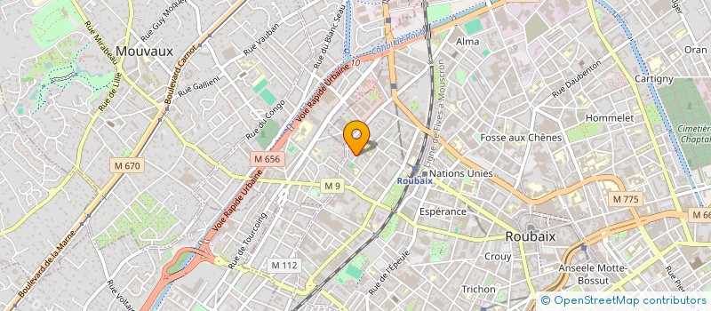 localisation de l'entreprise MON CHROMOSOME D AMOUR  ROUBAIX