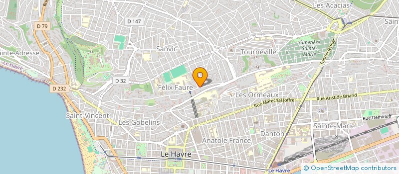 localisation de l'entreprise MON COFFICE à LE HAVRE