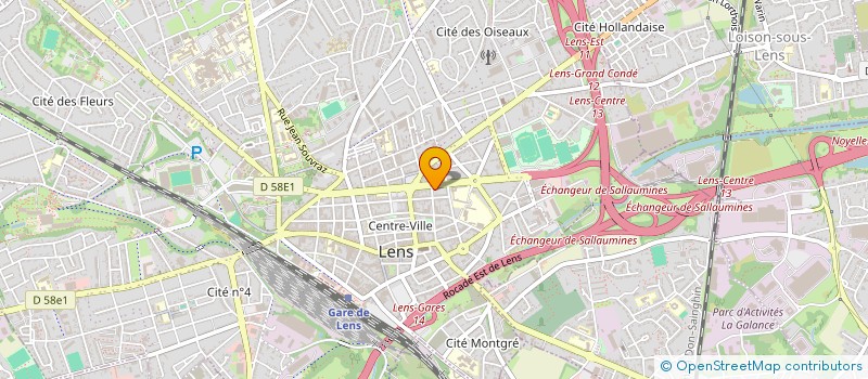 localisation de l'entreprise MON COIN CHAUD à LENS
