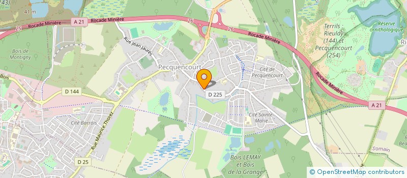 localisation de l'entreprise MON COMPARATEUR DU TERRAIN  PECQUENCOURT