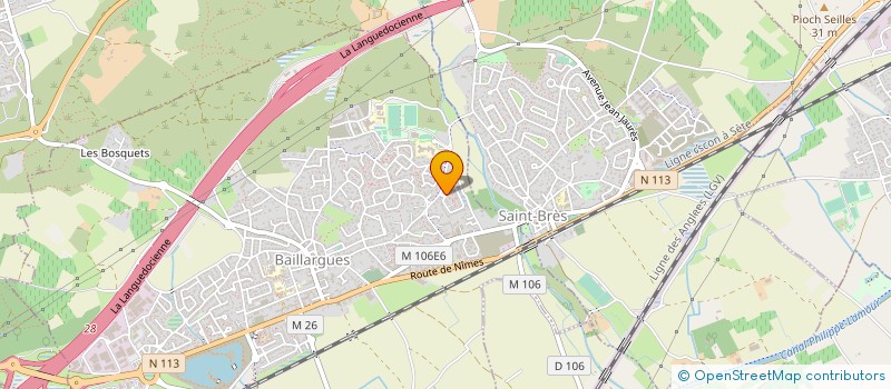 localisation de l'entreprise MON CONSEILLER WEB à BAILLARGUES