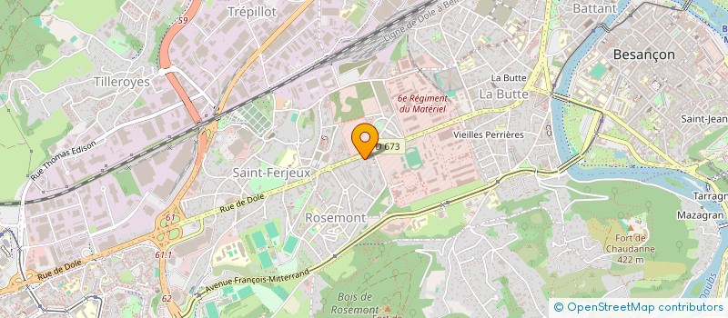 localisation de l'entreprise MON COURTIER à BESANCON