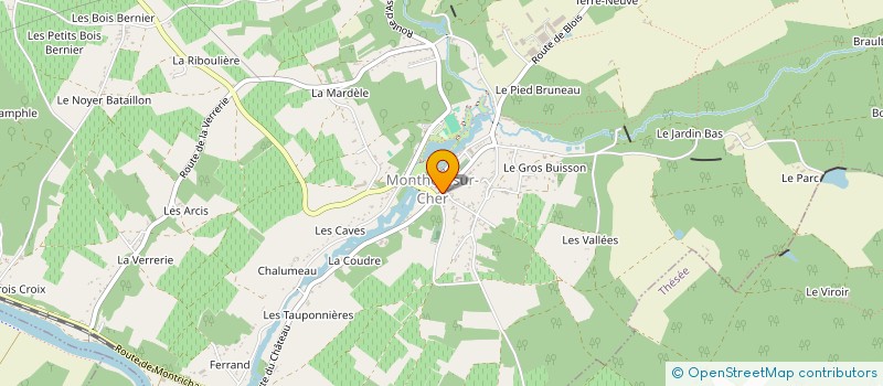 localisation de l'entreprise MON EPICERIE  MONTHOU-SUR-CHER