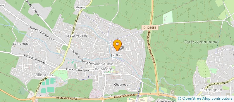 localisation de l'entreprise MON ETIQUETTE  SAINT-AUBIN-DE-MEDOC