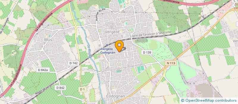 localisation de l'entreprise MON FIL DE SOIE  VERGEZE