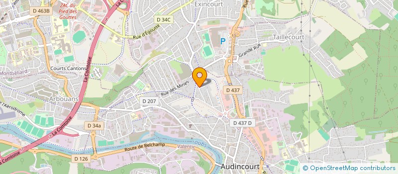 localisation de l'entreprise MON HABITAT  AUDINCOURT