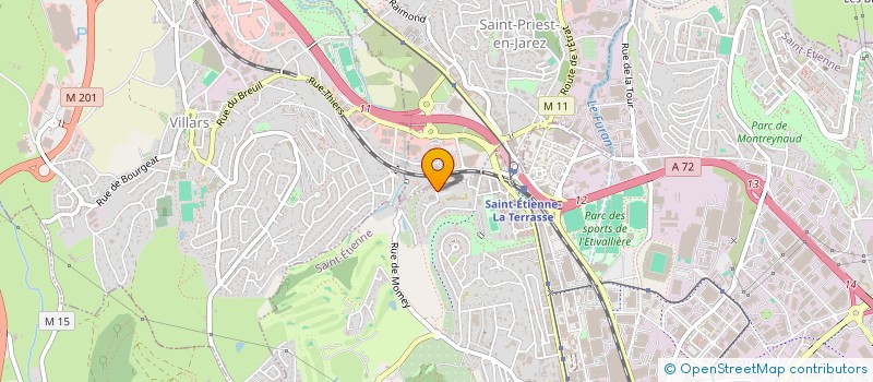 localisation de l'entreprise MON HANDICAP MA FORCE à SAINT-ETIENNE