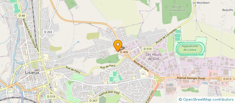 localisation de l'entreprise MON HEURE, VERS LE BONHEUR !  LISIEUX