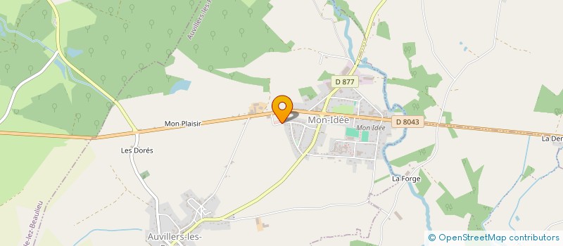 localisation de l'entreprise MON IDEAL' AUTO à AUVILLERS-LES-FORGES