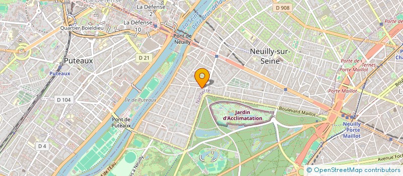 localisation de l'entreprise MON INCROYABLE CHAUFFEUR à NEUILLY-SUR-SEINE