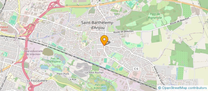 localisation de l'entreprise MON INSTANT DETENTE à SAINT-BARTHELEMY-D'ANJOU