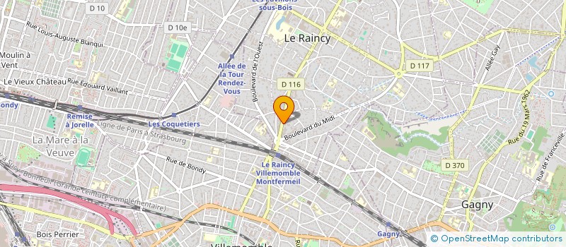 localisation de l'entreprise MON INSTITUT BIO à LE RAINCY