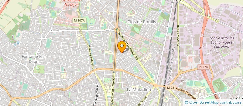 localisation de l'entreprise MON LA - MONTREVEL LAMBERT-ALISON  DIJON