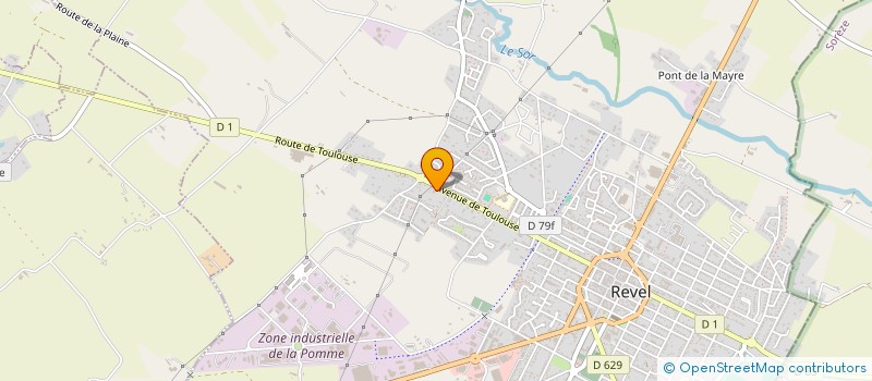 localisation de l'entreprise MON-LAC  REVEL