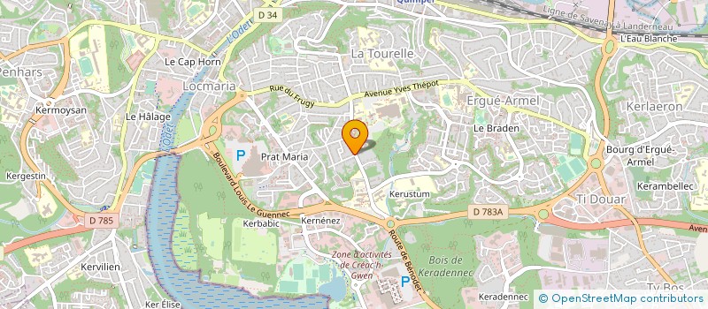 localisation de l'entreprise MON LIT VAN à QUIMPER