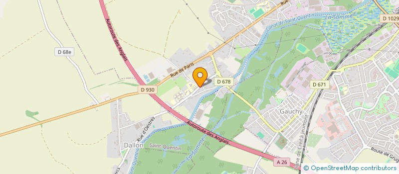 localisation de l'entreprise MON LOGIS HONORE à SAINT-QUENTIN