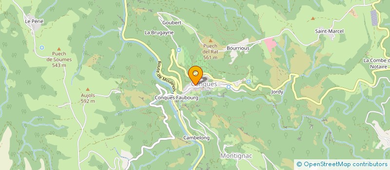 localisation de l'entreprise MON MUSEE IMAGINAIRE  CONQUES-EN-ROUERGUE
