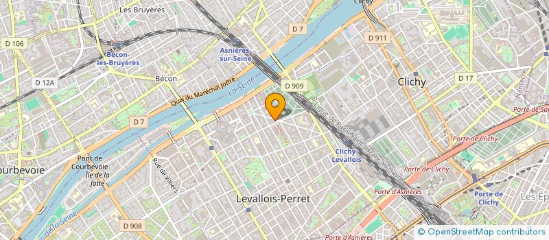 localisation de l'entreprise MON OBJET COM à LEVALLOIS-PERRET