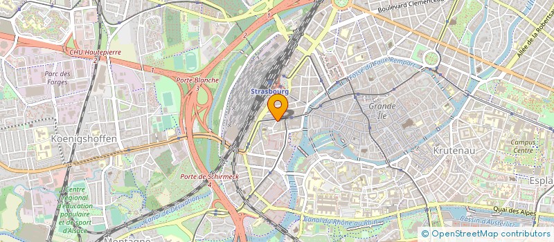 localisation de l'entreprise MON OEIL à STRASBOURG