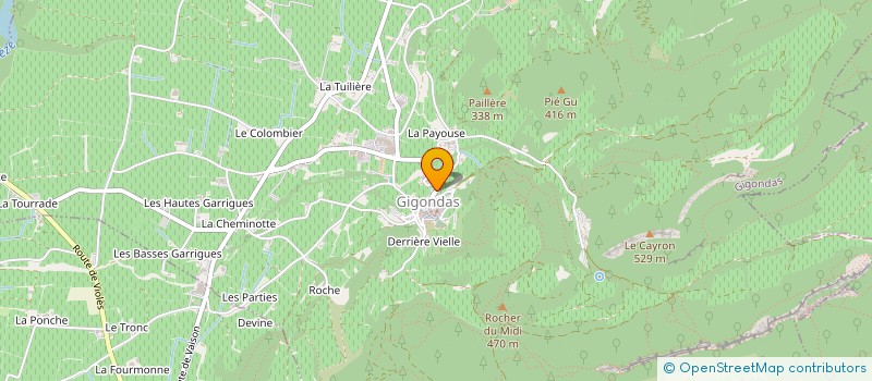 localisation de l'entreprise MON OEIL  GIGONDAS