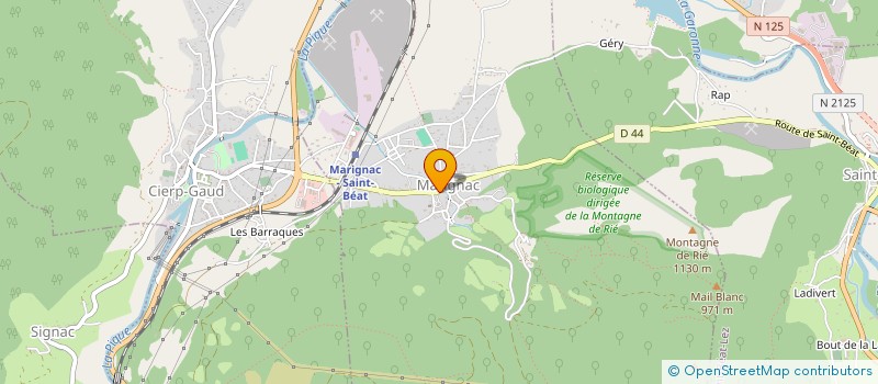 localisation de l'entreprise MON ONCLE  MARIGNAC