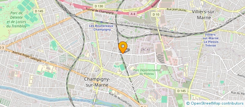 localisation de l'entreprise MON ORTHO CHAMP à CHAMPIGNY-SUR-MARNE