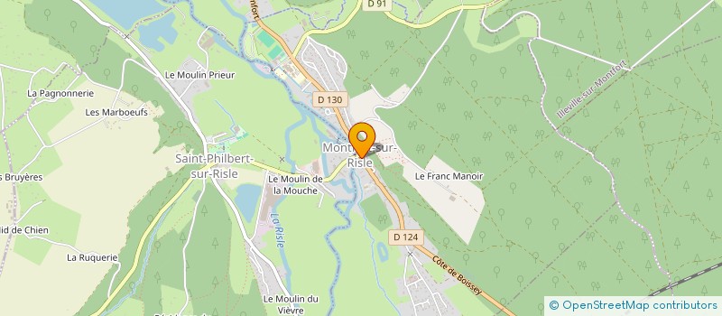 localisation de l'entreprise MON P'TIT ETAL  MONTFORT-SUR-RISLE