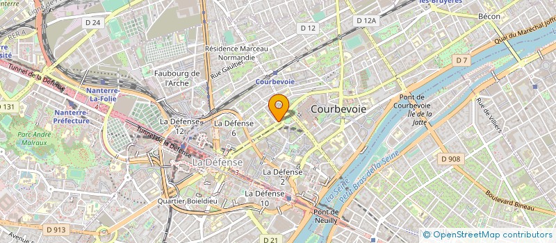 localisation de l'entreprise MON PAIN à COURBEVOIE