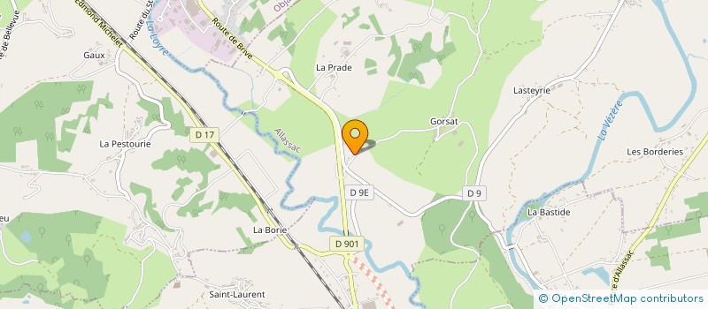 localisation de l'entreprise MON PANNEAU SOLAIRE 19 à ALLASSAC