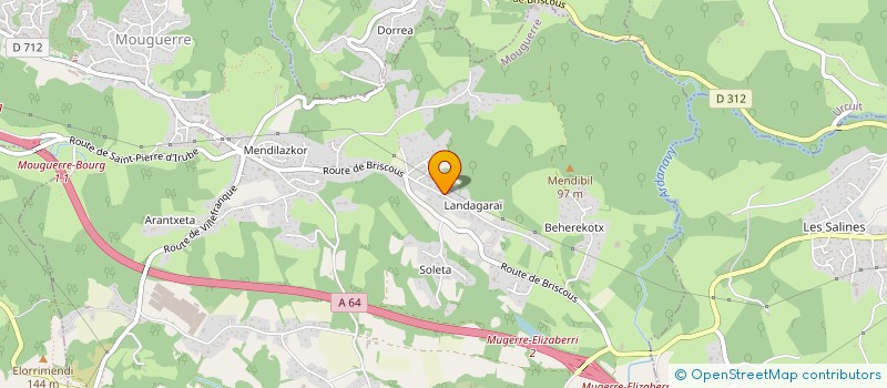 localisation de l'entreprise MON PARADIS 64  MOUGUERRE