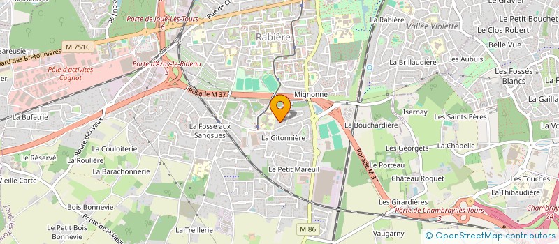 localisation de l'entreprise MON PARTI C EST JOUE LES TOURS  JOUE-LES-TOURS