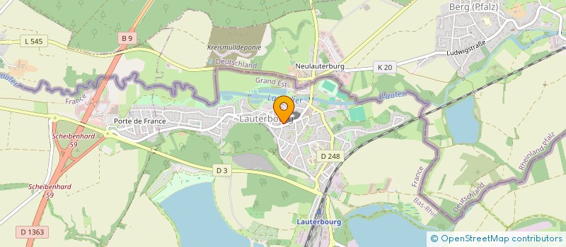 localisation de l'entreprise MON PETIT ATELIER FLEURISTE  LAUTERBOURG