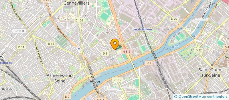 localisation de l'entreprise MON PETIT COURSIER à ASNIERES-SUR-SEINE