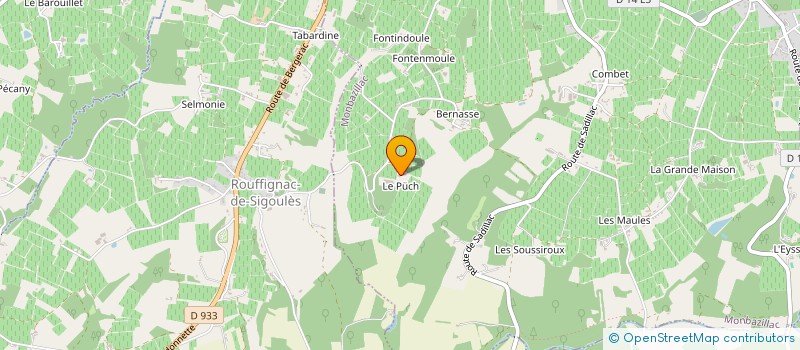 localisation de l'entreprise MON PETIT VILLAGE EN PERIGORD  MONBAZILLAC