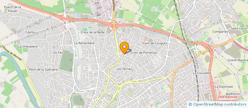 localisation de l'entreprise MON PLAQUISTE 34 à BEZIERS