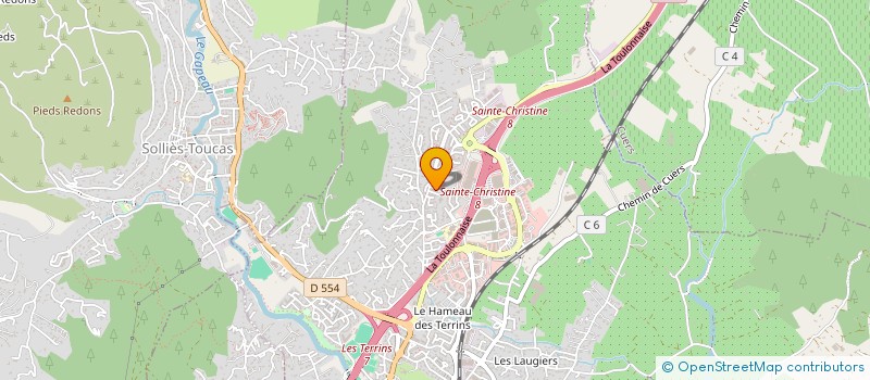 localisation de l'entreprise MON PLAQUISTE 83  SOLLIES-PONT