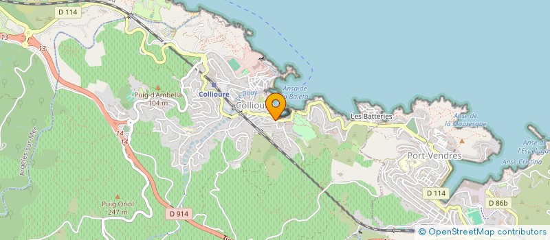 localisation de l'entreprise MON PORT D'AVALL  COLLIOURE