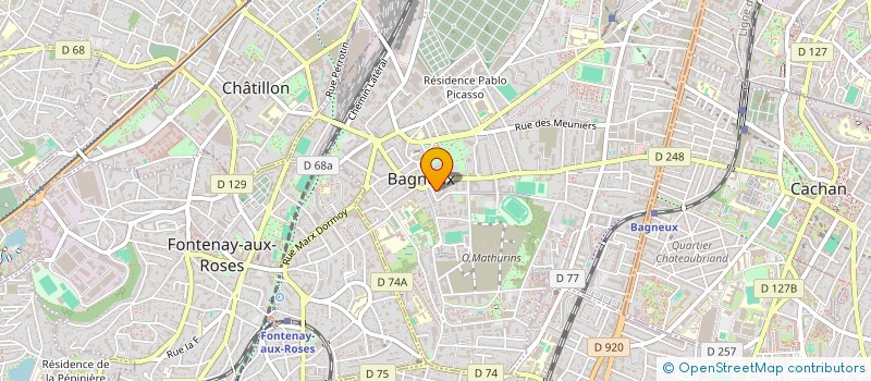 localisation de l'entreprise MON PREMIER BUREAU - BAGNEUX à BAGNEUX