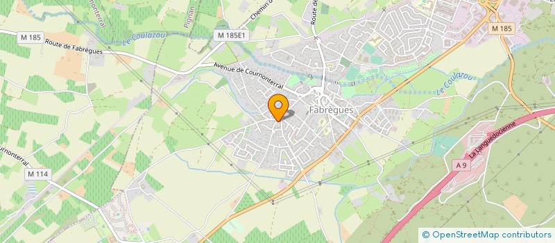 localisation de l'entreprise MON PRESSING à FABREGUES