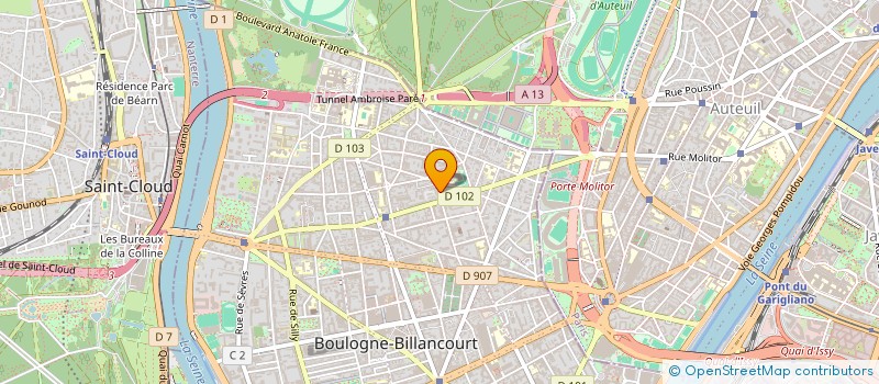 localisation de l'entreprise MON PROCHAIN VOYAGE à BOULOGNE-BILLANCOURT