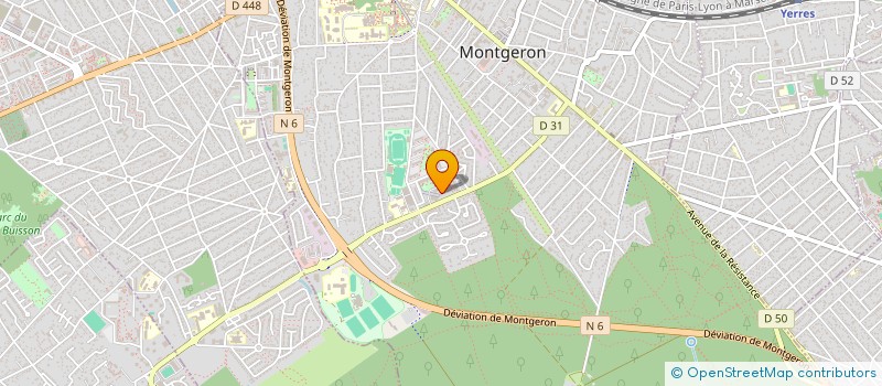localisation de l'entreprise MON PROF AUTO  MONTGERON