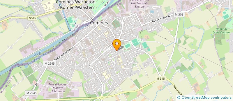 localisation de l'entreprise MON QUARTIER  COMINES