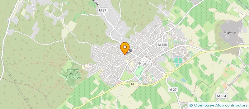 localisation de l'entreprise MON RESEAU BEAUTE à PIGNAN
