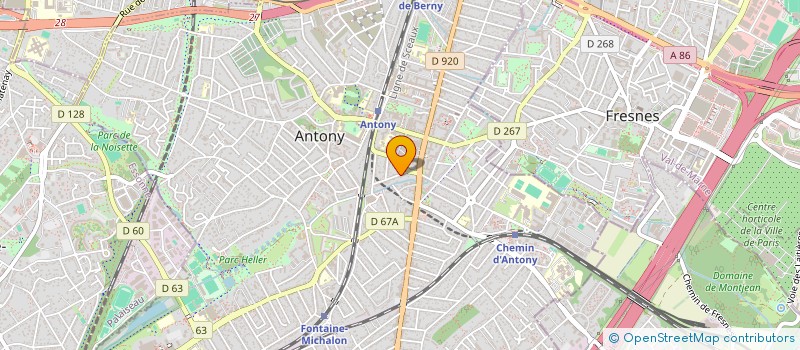 localisation de l'entreprise MON REVE à ANTONY