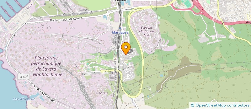 localisation de l'entreprise MON RIVAGE  MARTIGUES